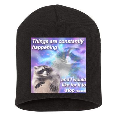 Funny Meme Dark Humor Short Acrylic Beanie