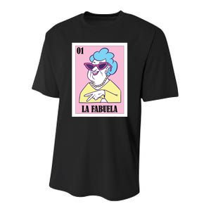 Funny Mexican Design For Grandma La Fabuela Youth Performance Sprint T-Shirt