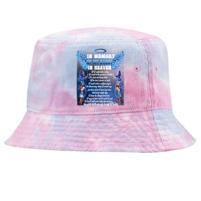 For My Daddy Lives In Heaven Daughter Son Missed Their Dad Gift Tie-Dyed Bucket Hat