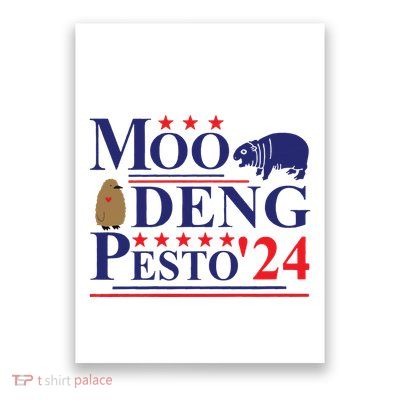 Funny Moo Deng Poster