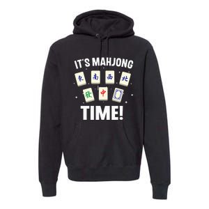 Funny Mahjong Design For Mahjong Game Player Lover Premium Hoodie