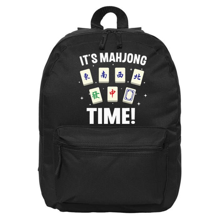 Funny Mahjong Design For Mahjong Game Player Lover 16 in Basic Backpack