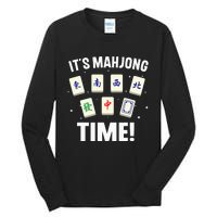 Funny Mahjong Design For Mahjong Game Player Lover Tall Long Sleeve T-Shirt