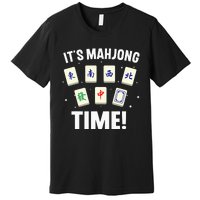 Funny Mahjong Design For Mahjong Game Player Lover Premium T-Shirt