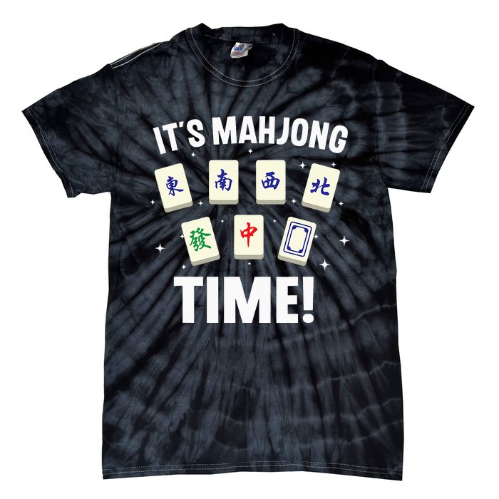 Funny Mahjong Design For Mahjong Game Player Lover Tie-Dye T-Shirt