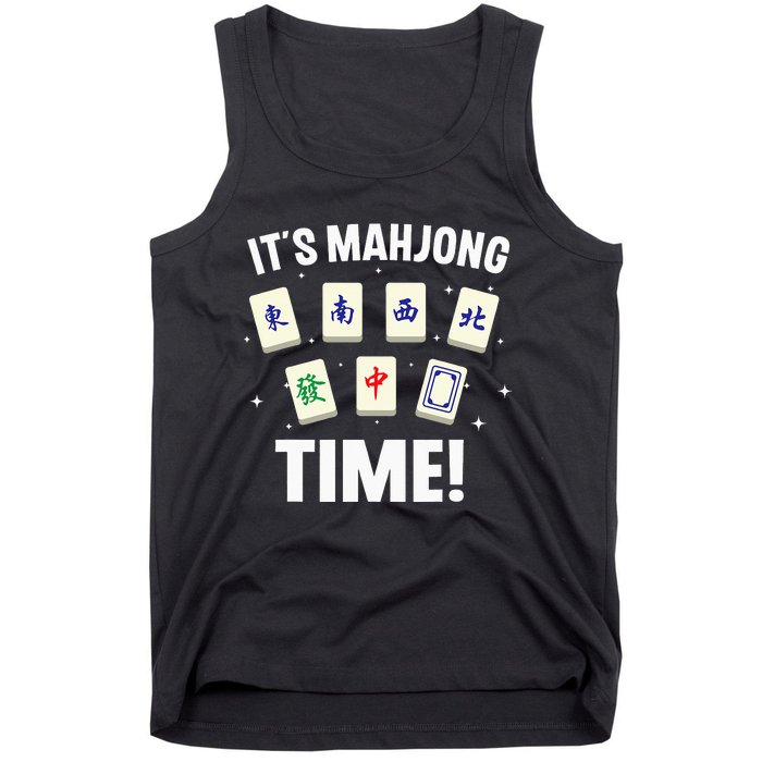 Funny Mahjong Design For Mahjong Game Player Lover Tank Top