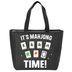 Funny Mahjong Design For Mahjong Game Player Lover Zip Tote Bag