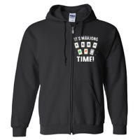 Funny Mahjong Design For Mahjong Game Player Lover Full Zip Hoodie