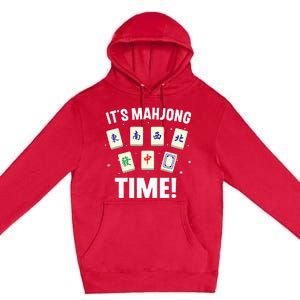 Funny Mahjong Design For Mahjong Game Player Lover Premium Pullover Hoodie