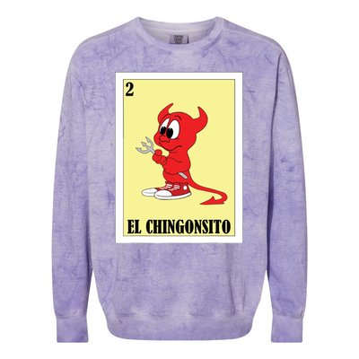 Funny Mexican Design For Kids El Chingonsito Colorblast Crewneck Sweatshirt