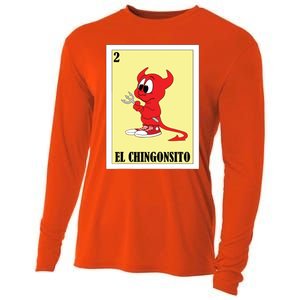 Funny Mexican Design For Kids El Chingonsito Cooling Performance Long Sleeve Crew