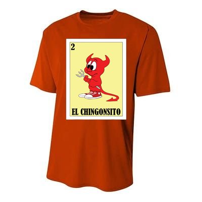 Funny Mexican Design For Kids El Chingonsito Performance Sprint T-Shirt