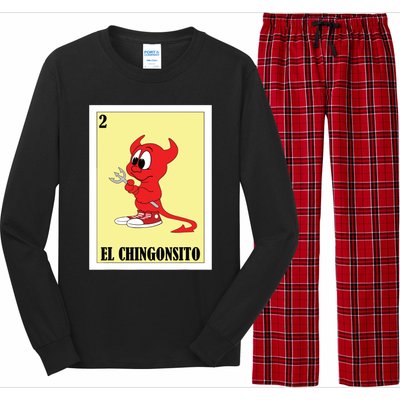 Funny Mexican Design For Kids El Chingonsito Long Sleeve Pajama Set