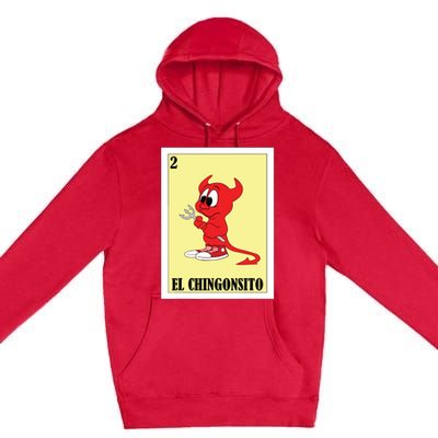 Funny Mexican Design For Kids El Chingonsito Premium Pullover Hoodie