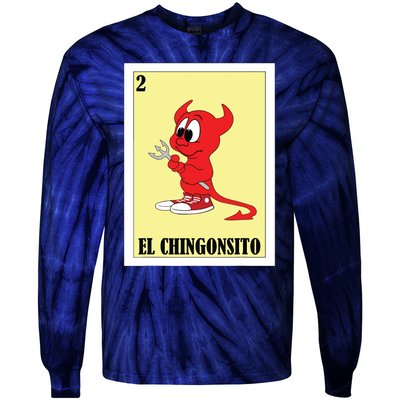 Funny Mexican Design For Kids El Chingonsito Tie-Dye Long Sleeve Shirt