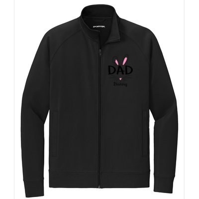 Family Matching Dad Bunny Graphic Easter Costume Dad Great Gift Stretch Full-Zip Cadet Jacket