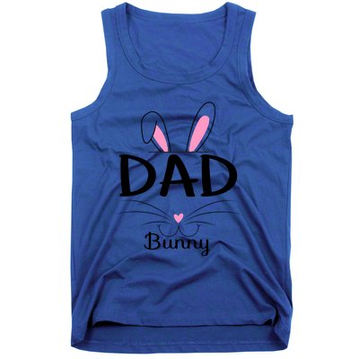 Family Matching Dad Bunny Graphic Easter Costume Dad Great Gift Tank Top