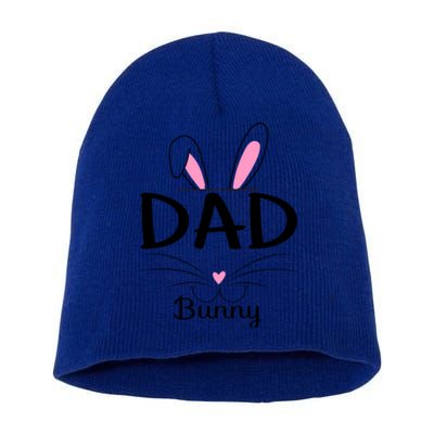 Family Matching Dad Bunny Graphic Easter Costume Dad Great Gift Short Acrylic Beanie