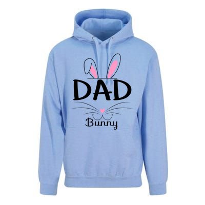 Family Matching Dad Bunny Graphic Easter Costume Dad Great Gift Unisex Surf Hoodie