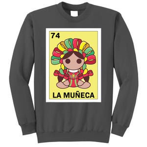 Funny Mexican Doll Design La Mueca Tall Sweatshirt