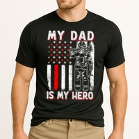 Firefighters My Daddy Is My Hero Firefighter Rescue Service Great Gift Cooling Performance Crew T-Shirt