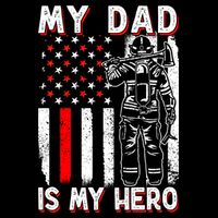 Firefighters My Daddy Is My Hero Firefighter Rescue Service Great Gift Cooling Performance Crew T-Shirt