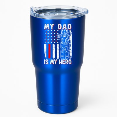 Firefighters My Daddy Is My Hero Firefighter Rescue Service Great Gift Tumbler