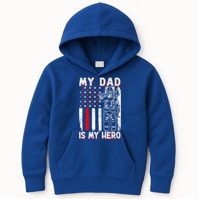 Firefighters My Daddy Is My Hero Firefighter Rescue Service Great Gift Kids Hoodie