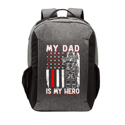 Firefighters My Daddy Is My Hero Firefighter Rescue Service Great Gift Vector Backpack