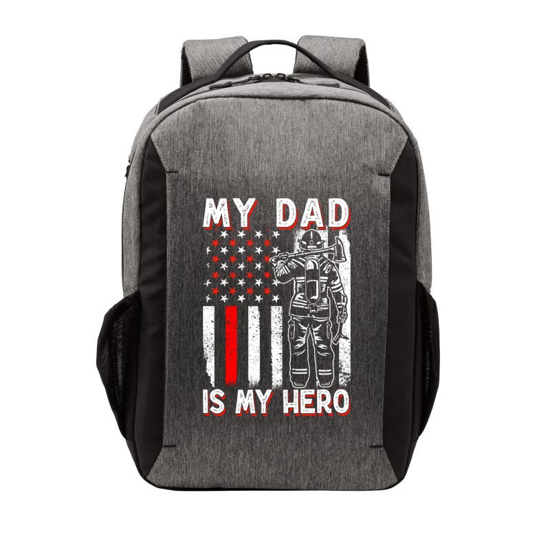 Firefighters My Daddy Is My Hero Firefighter Rescue Service Great Gift Vector Backpack