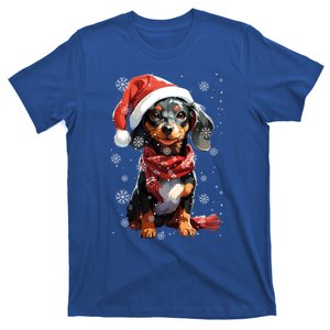 Funny Merry Doxie Christmas Dachshund Xmas Pajama Gift T-Shirt