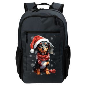 Funny Merry Doxie Christmas Dachshund Xmas Pajama Gift Daily Commute Backpack