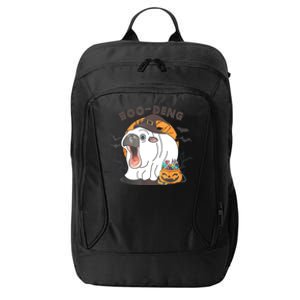 Funny Moo Deng Pumpkin Halloween Costumes Pygmy Hippopotamus City Backpack