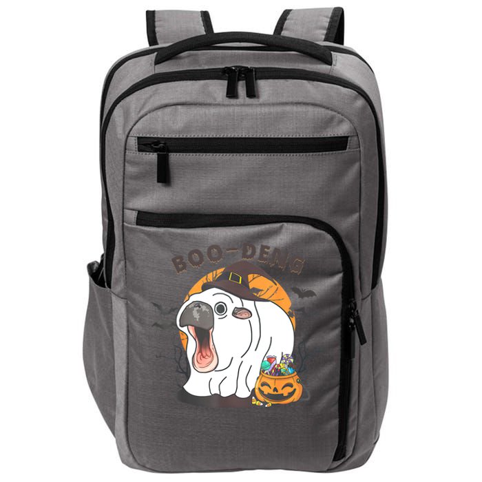 Funny Moo Deng Pumpkin Halloween Costumes Pygmy Hippopotamus Impact Tech Backpack