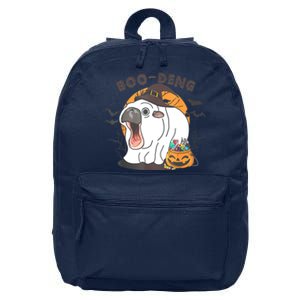 Funny Moo Deng Pumpkin Halloween Costumes Pygmy Hippopotamus 16 in Basic Backpack