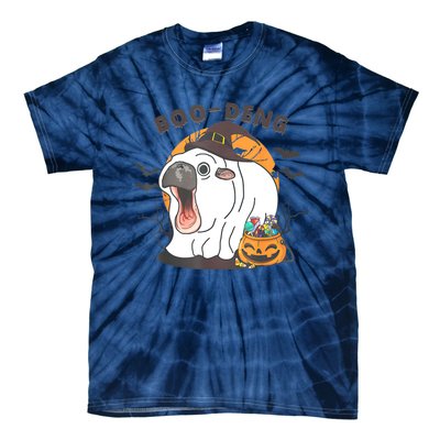 Funny Moo Deng Pumpkin Halloween Costumes Pygmy Hippopotamus Tie-Dye T-Shirt