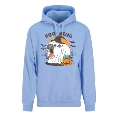 Funny Moo Deng Pumpkin Halloween Costumes Pygmy Hippopotamus Unisex Surf Hoodie