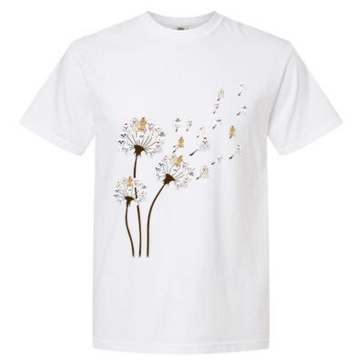 Flower Maltese Dog Dandelion Funny Animal Lover Garment-Dyed Heavyweight T-Shirt