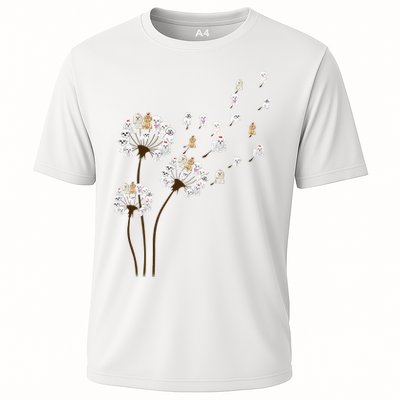 Flower Maltese Dog Dandelion Funny Animal Lover Performance Shirt