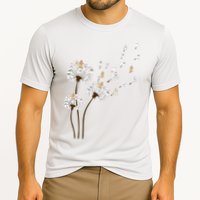 Flower Maltese Dog Dandelion Funny Animal Lover Cooling Performance Crew T-Shirt