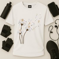 Flower Maltese Dog Dandelion Funny Animal Lover Cooling Performance Crew T-Shirt