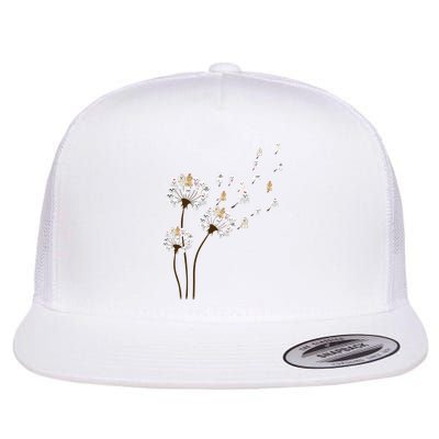 Flower Maltese Dog Dandelion Funny Animal Lover Flatbill Hat