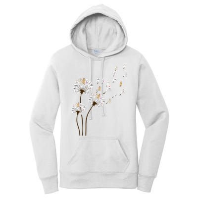 Flower Maltese Dog Dandelion Funny Animal Lover Women's Pullover Hoodie