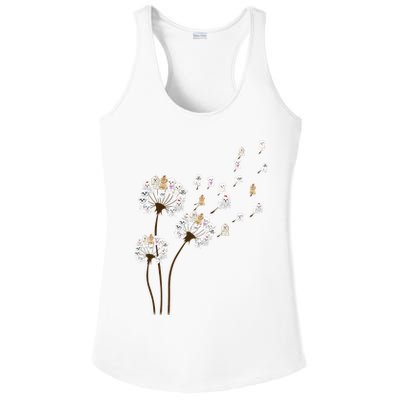 Flower Maltese Dog Dandelion Funny Animal Lover Ladies PosiCharge Competitor Racerback Tank