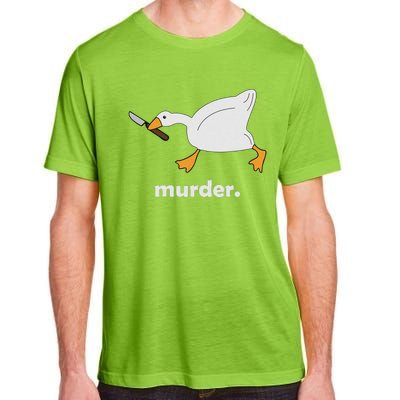 Funny Murder Duck Animal Meme Adult ChromaSoft Performance T-Shirt