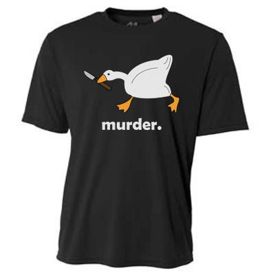 Funny Murder Duck Animal Meme Cooling Performance Crew T-Shirt