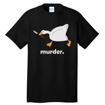 Funny Murder Duck Animal Meme Tall T-Shirt