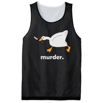 Funny Murder Duck Animal Meme Mesh Reversible Basketball Jersey Tank