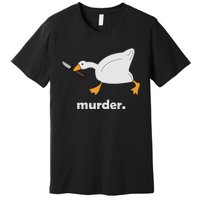 Funny Murder Duck Animal Meme Premium T-Shirt