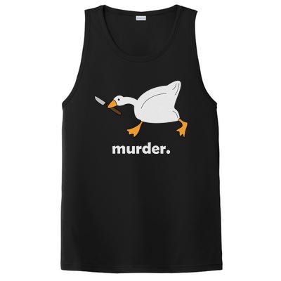 Funny Murder Duck Animal Meme PosiCharge Competitor Tank